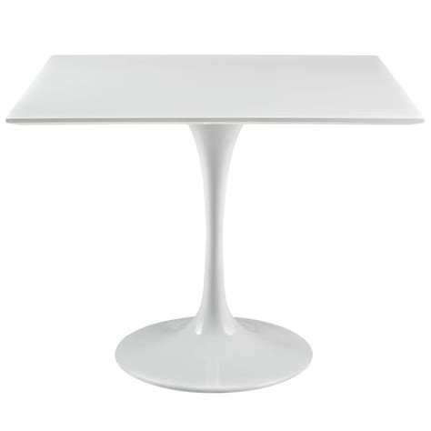 Lippa 36 Inch Square Wood Top Dining Table White By Modern Living