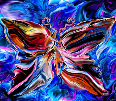 The Butterfly Effect Digital Art By Abstract Angel Artist Stephen K Fine Art America