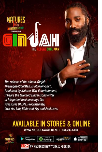 Natures Way Entertainment Featuring Ginjah The Reggae Soul Man