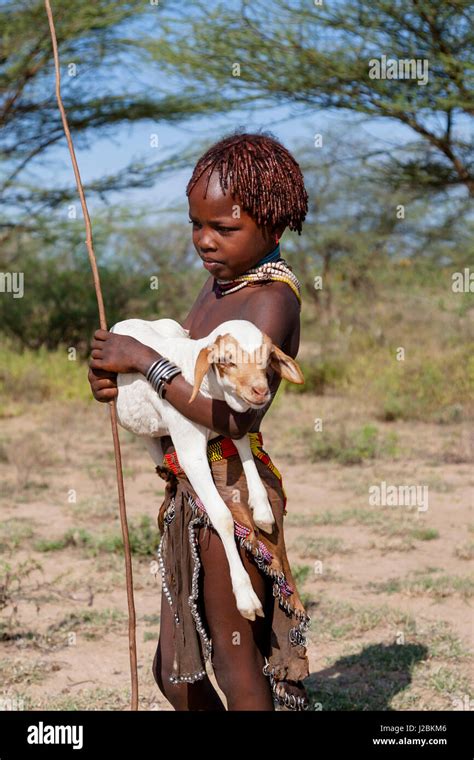 Afrika Äthiopien Omo River Valley Süd Omo Hamer Stamm Hamer Junge
