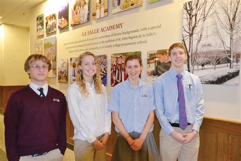 La Salle Academy Announces Four National Merit Scholarship Finalists