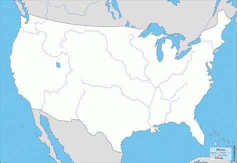 Blank Us Map Of States Us River Map United States Map Images And