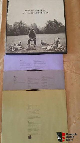 George Harrison All Things Must Pass 3 Lp Vinyl Box Set Photo 1250288 Us Audio Mart