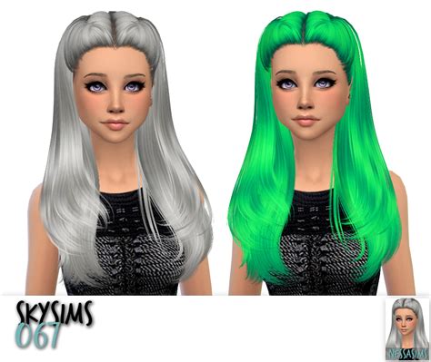 Sims 4 Hairs Nessa Sims Skysims 067 126 And 270 Hairs Retextured