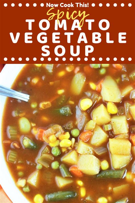 Watch how to make this recipe. Spicy Tomato Vegetable Soup | Recipe | Spicy vegetable ...
