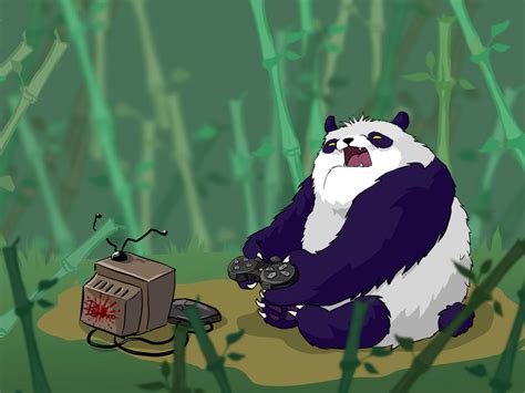 Panda Gamer By Prywinko On Deviantart