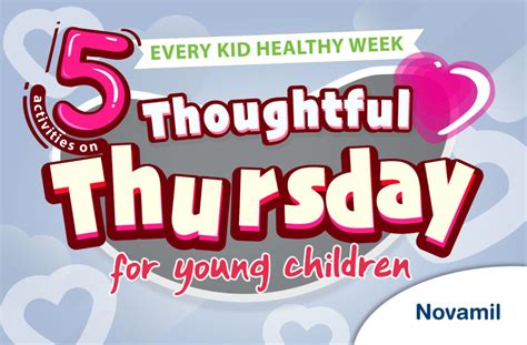 5 Activities On Thoughtful Thursday For Young Children Novamil