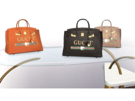 Gucci X Hermes Birkin Collection By Manuelhills Sims 4 Sims Sims 4