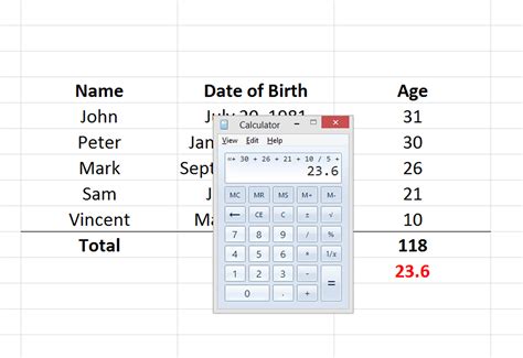 How To Calculate Average Age In Excel Haiper