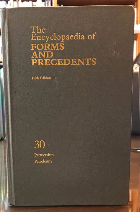 The Encyclopaedia Of Forms And Precedents Fifth Edition Volume 30
