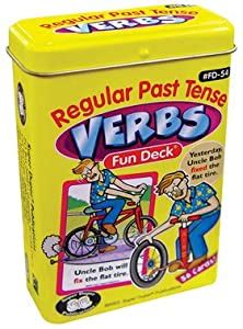 Amazon Com Regular Past Tense Verbs Fun Deck Cards Super Duper Educational Learning Toy For