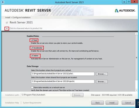 Revit Server의 설치 및 구성 방법 Revit 제품 Autodesk Knowledge Network