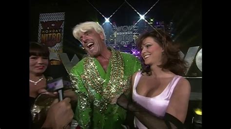 Wcw Heavyweight Champ Ric Flair Promo On The Giant With Miss Elizabeth Woman Youtube