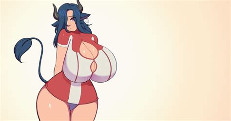 Rule 34 1girls Animated Big Breasts Blue Hair Blush Breast Expansion