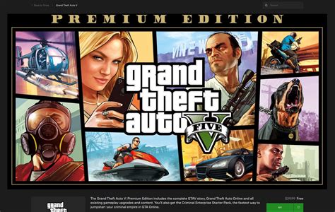 Epic Games Store Website Now Finally Loads Grand Theft Auto V Premium