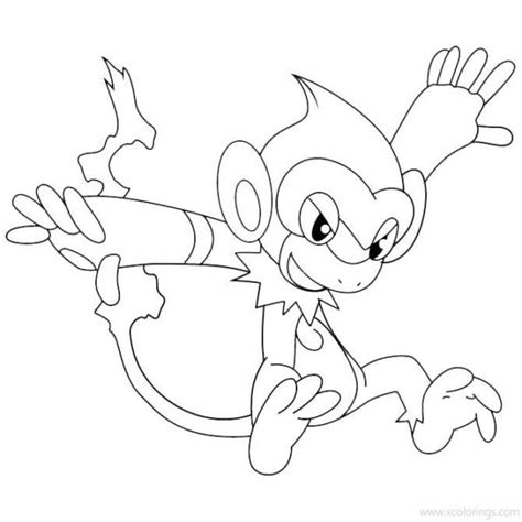 Pokemon Coloring Pages Monferno Coloring Pages
