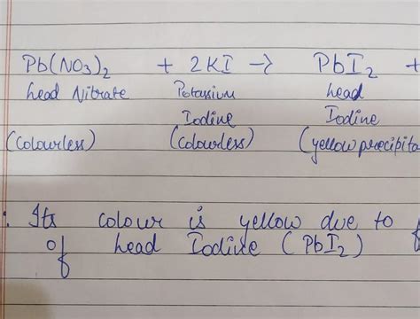 Lead Nitrate And Potassium Iodide Balanced Equation An Overview Martlabpro