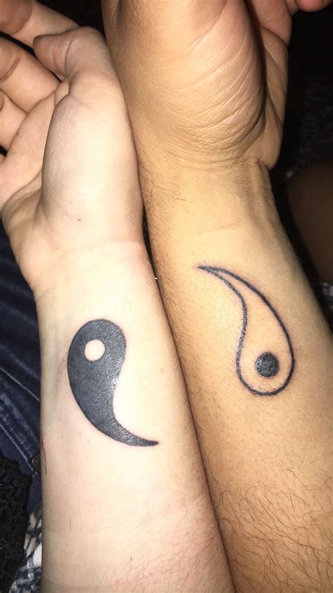 Matching Couple Tattoos Yin And Yang Matching Couple Tattoos Cute