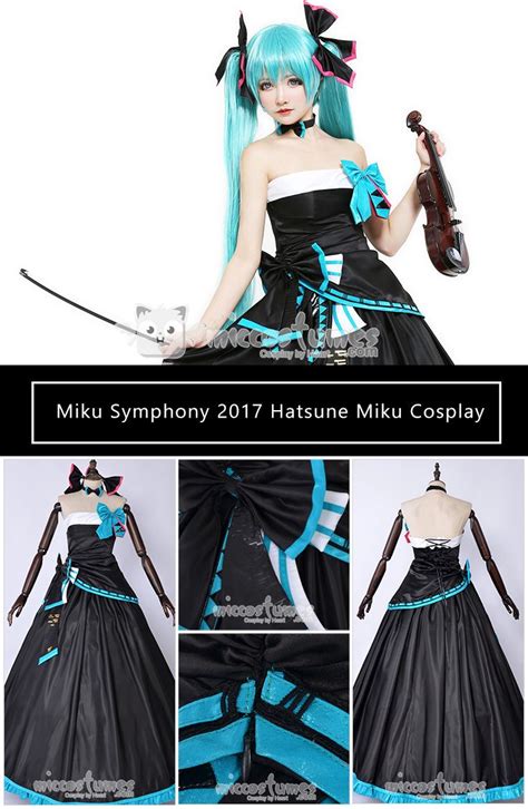 Miku Symphony 2017 Hatsune Miku Cosplay Costume Formal Dress With