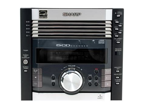 Refurbished Sharp Cdradio 5 Disc Changer Shelf System Xl Hp515