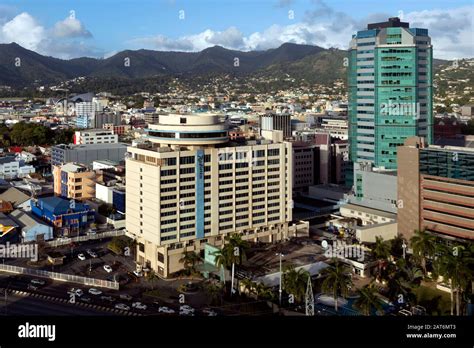 Port Of Spain City Skyline Trinidad And Tobago Stock Photo Alamy