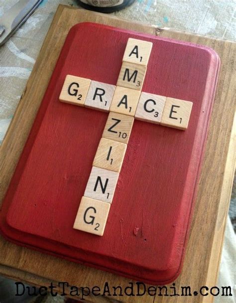 How To Make An Amazing Grace Scrabble Tile Plaque Scrabble Letter