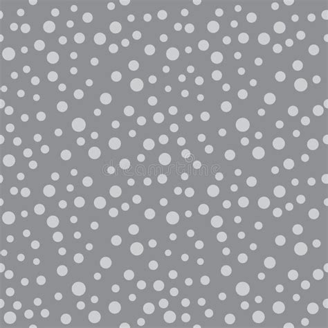 Seamless Polka Dot In Grey Stock Vector Illustration Of Distortion