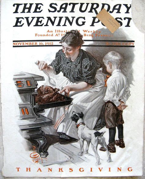 Leyendecker 1912 Thanksgiving Cover Saturday Evening Post With