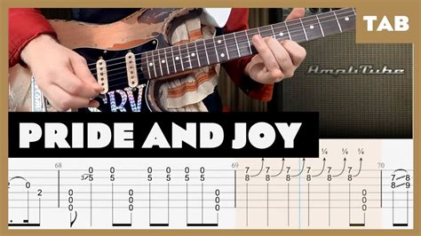 Stevie Ray Vaughan Pride And Joy Guitar Tab Lesson Cover