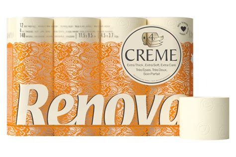 Renova Creme - Toilet Paper 4-ply, Scented - 12 Rolls 5601028005876 | eBay