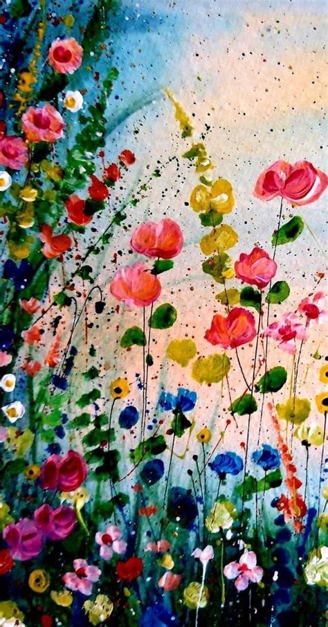 Pin By Nu Ez Gaila On Acrylique Abstract Flower Art Abstract Floral