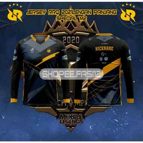 Jual Jersey RRQ 2021 Terbaru Lengan Panjang Shopee Indonesia