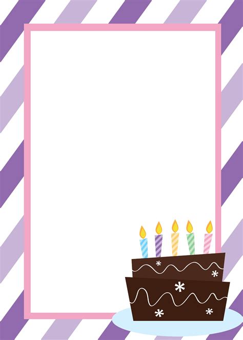 Tarjeta Cumple P Editar Birthday Card Template Birthday Invitations