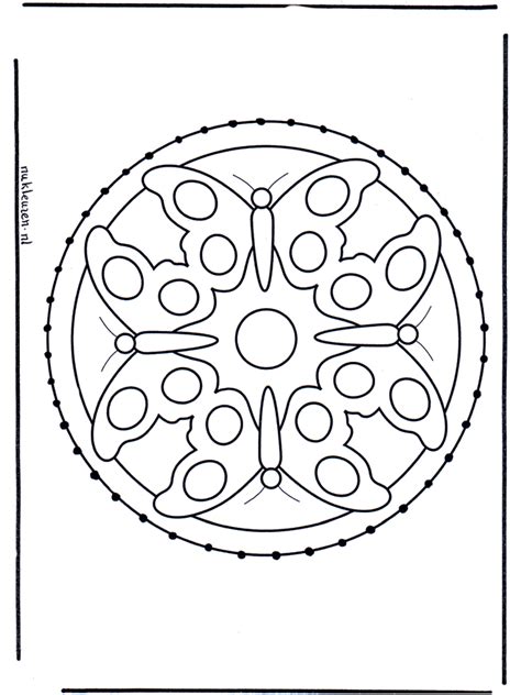 Kleurplaat nederlandse vereniging van orthoptisten. Dieren Mandala - Dieren borduurkaart knutselen