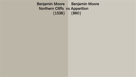 Benjamin Moore Northern Cliffs Vs Apparition Side By Side Comparison