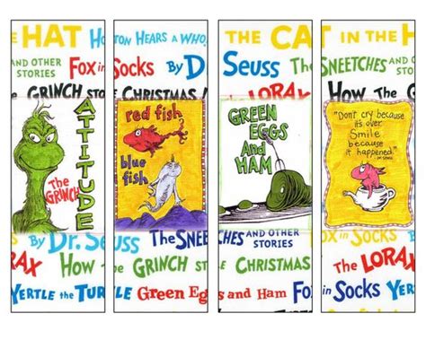 Dr Seuss Bookmarks Must Print Pinterest Dr Seuss Mrs Ts First Grade