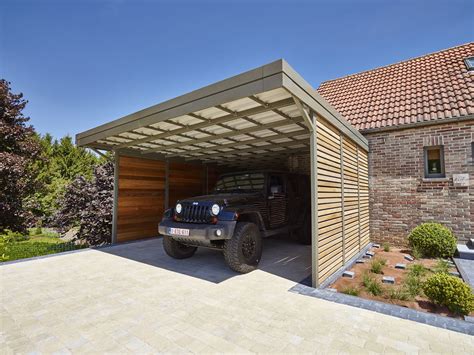 Carport Integrated Storage Room With Gate Towards The Yard And Finished