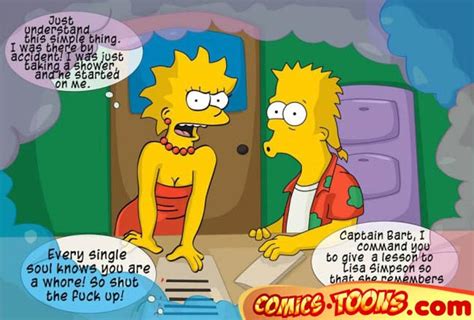 Rule 34 Bart Simpson Color Comics Toons Female Human Lisa Simpson