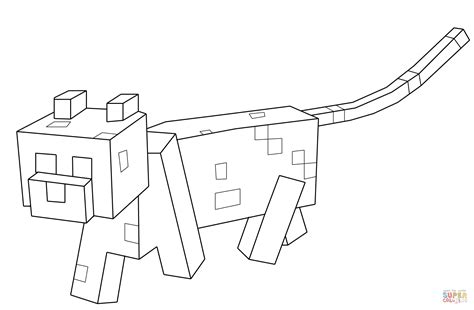 Plus, coloring helps strengthen fine motor skills and can be quite relaxing. Minecraft Coloring Pages Cat - Coloring Home