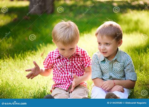 These Two Boys Are Best Friends Friends For Life Stock Photo Image