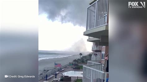 Waterspout Caught On Camera Forming Near Daytona Beach Youtube