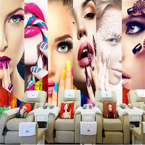 Custom Beauty Salon Wallpaper For Walls Wall Paper Fashion Beauty Model