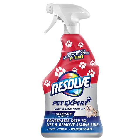 Resolve Pet Stain Odor Remover Unscented 22 Fluid Ounce
