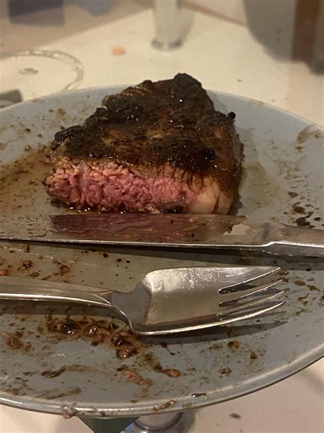 Porterhouse Steak Little Overcooked But Tasted Great Rsteak