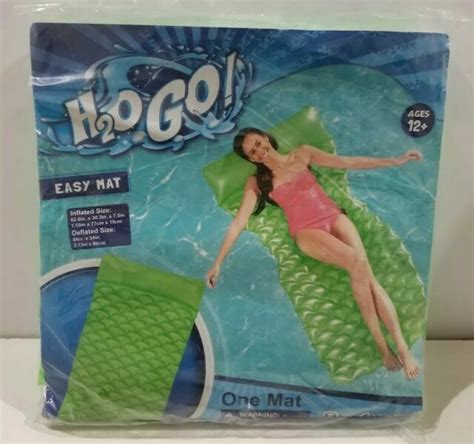 H2o Go Bestway Easy Mat Inflatable Swimming Pool Air Raft Float Green