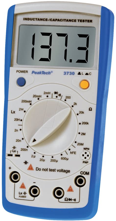 Peaktech 3730 Induktivitäts Kapazitätsmessgerät Digital 1999 Counts Bei Reichelt Elektronik