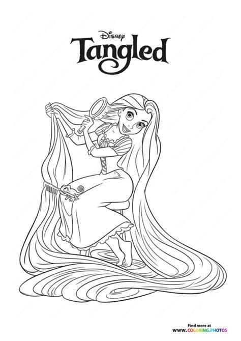 Rapunzel Disney Princess Coloring Pages For Kids