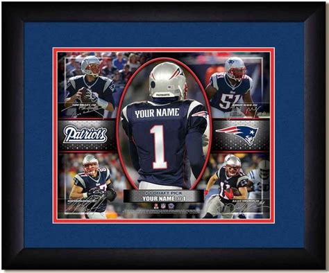 Personalized New England Patriots Action Collage Nfl Football Posters
