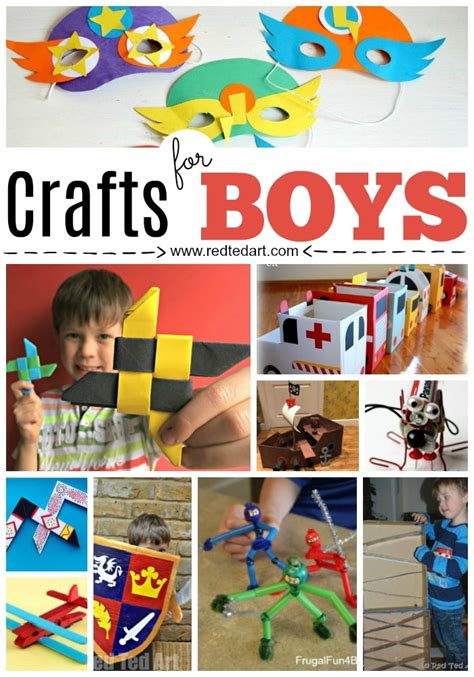 Best Crafts For Boys Red Ted Art Make Crafting With Kids Easy And Fun