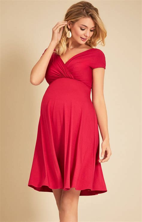 Alessandra Maternity Dress Short Bright Rose Maternity Wedding Dresses Evening Wear And Party